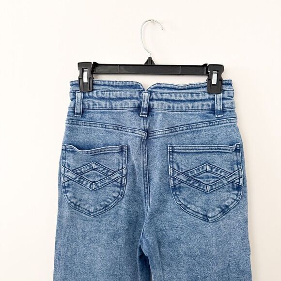 Faherty Rikki Jeans Women 25 Distressed High Rise Straight Leg Organic Cotton - Picture 9 of 12